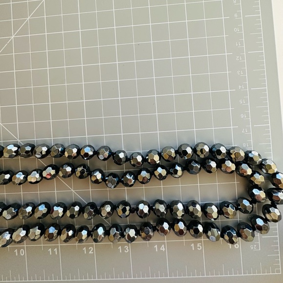 Beautiful Metallic Strand Glass Bead Necklace NWT - Picture 15 of 17
